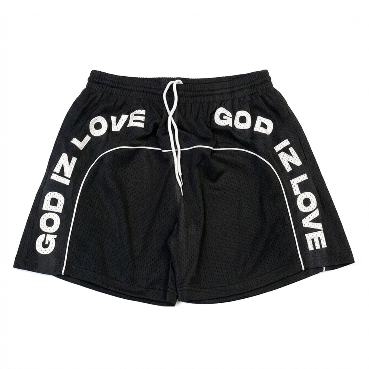 God Iz Love Black Shorts